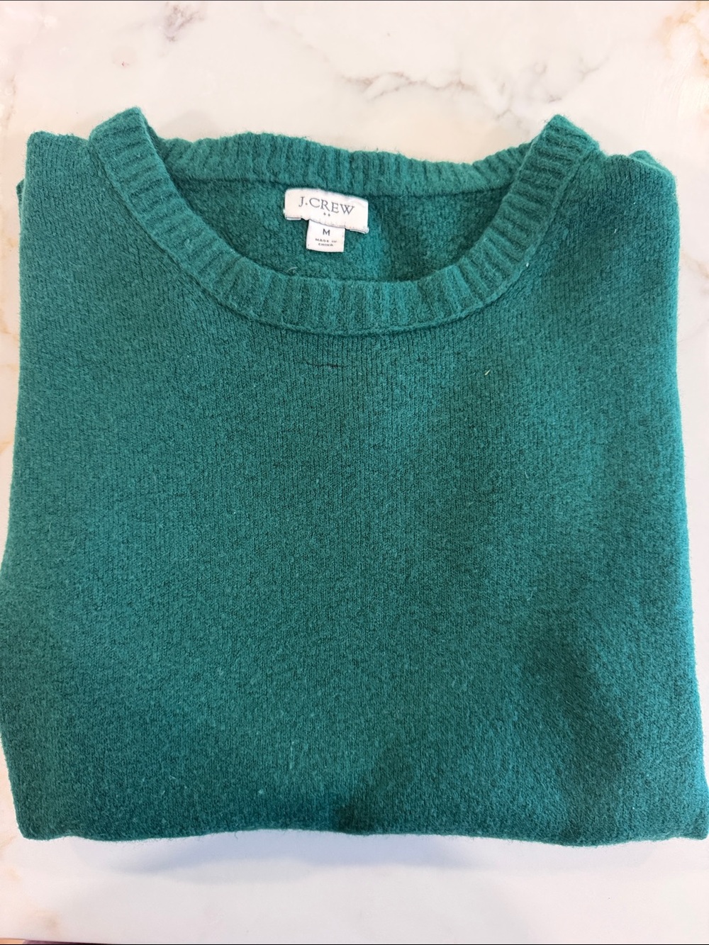 J. Crew Emerald super soft, but Crewneck Sweater